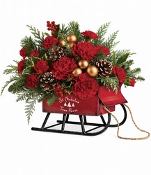 Vintage Sleigh  from Mona's Floral Creations, local florist in Tampa, FL